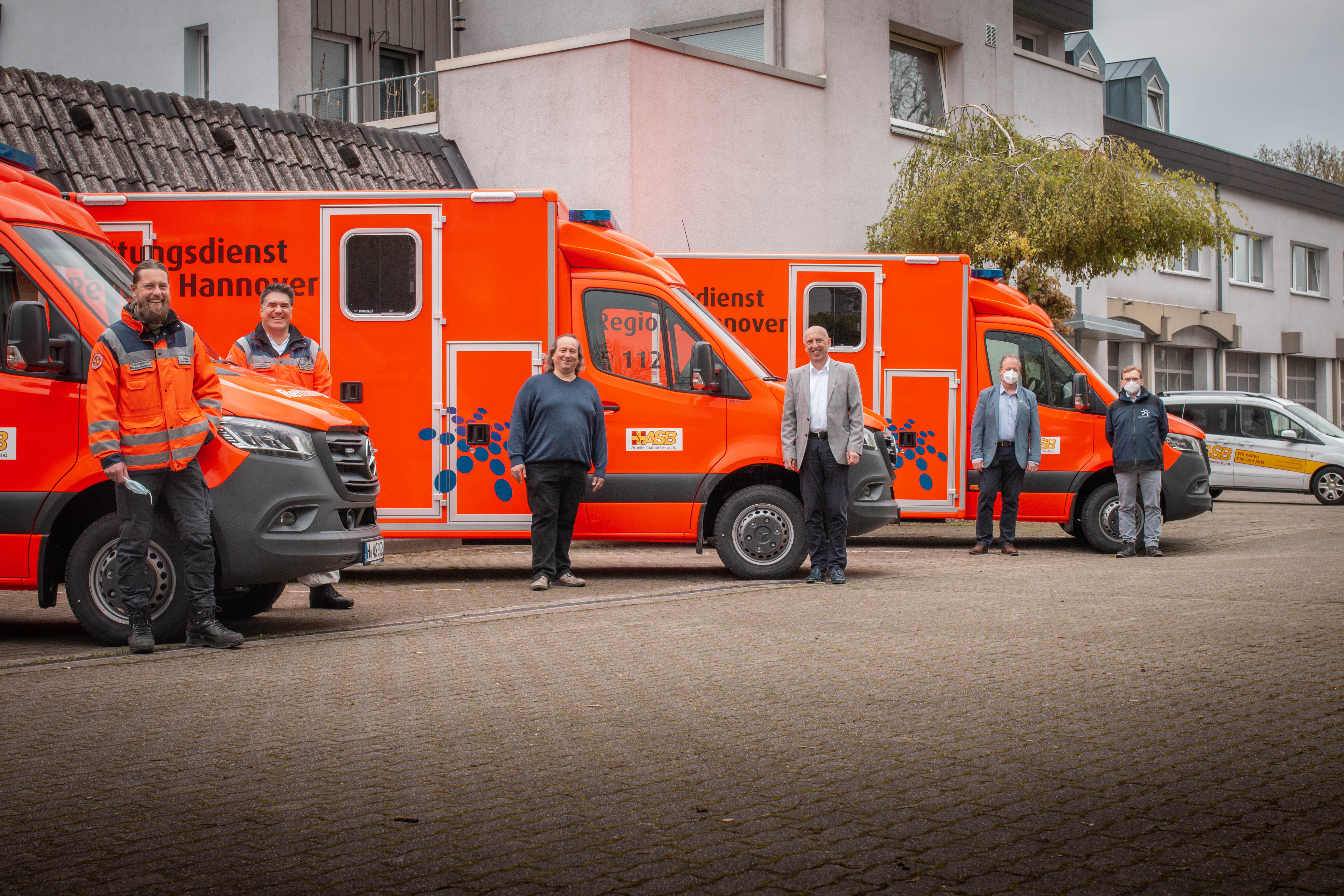 Drei neue Rettungswagen für die ASB Rettungswache Barsinghausen 