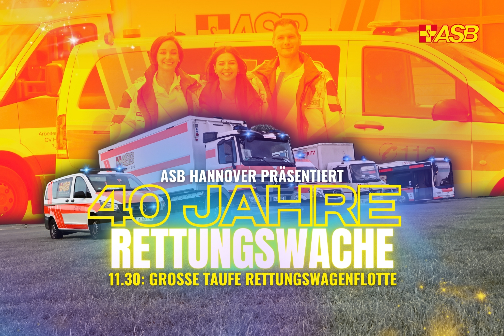 Familienfest und Rettungswagen-Taufe